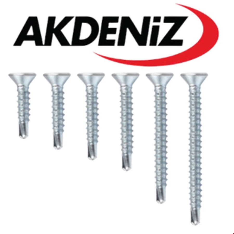 AKDENİZ MATKAP UÇLU VİDA YHB 4,2*60 (250 ADET)