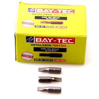 BAY-TEC KARE DÜZ BİTS UC MU2010 SL 5,5*25 MM