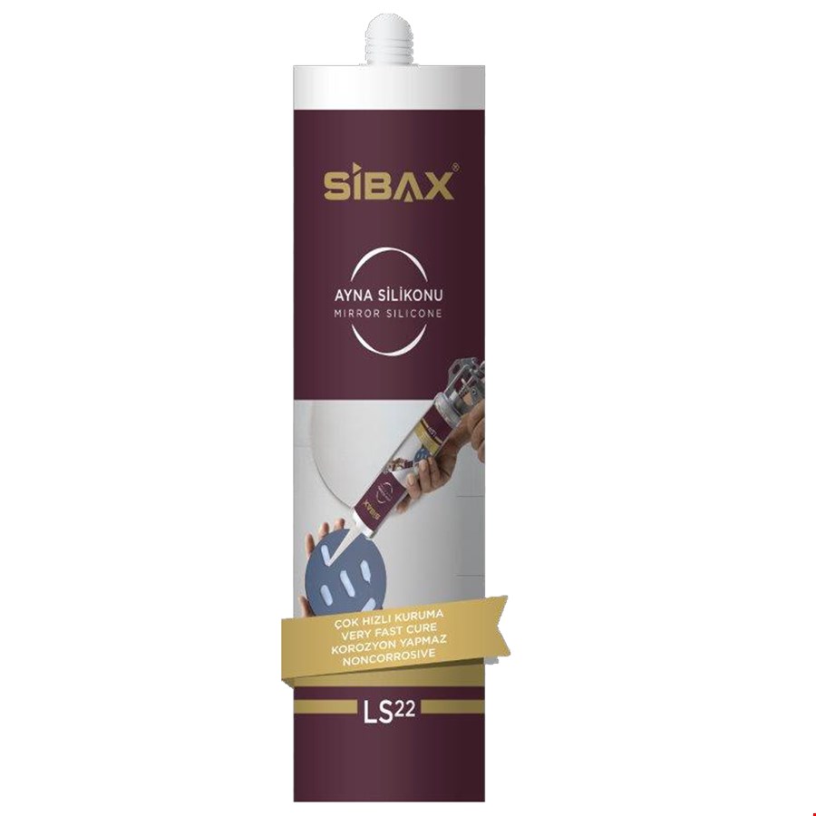 SİBAX NÖTR AYNA SİLİKONU 280 ML ŞEFFAF LS22