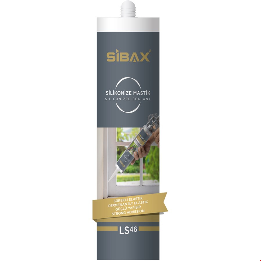 SİBAX SİLİKONİZE MASTİK 475 GR ANTRASİT LS46