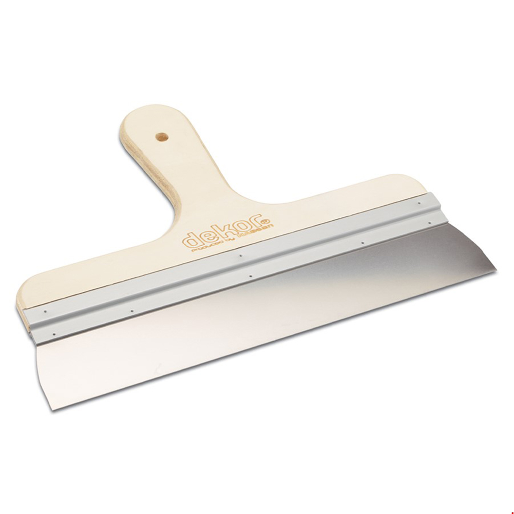 DEKOR EĞRİ  AHŞAP SAPLI ISPATULA 25CM 046