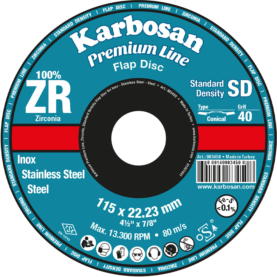 KARBOSAN 180 MM KONIK NK FLAP DISK 40 983210